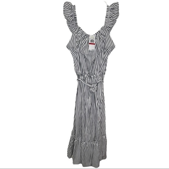 NWT Michael Michael Kors Belted Ruffle Dress - Picture 1 of 4